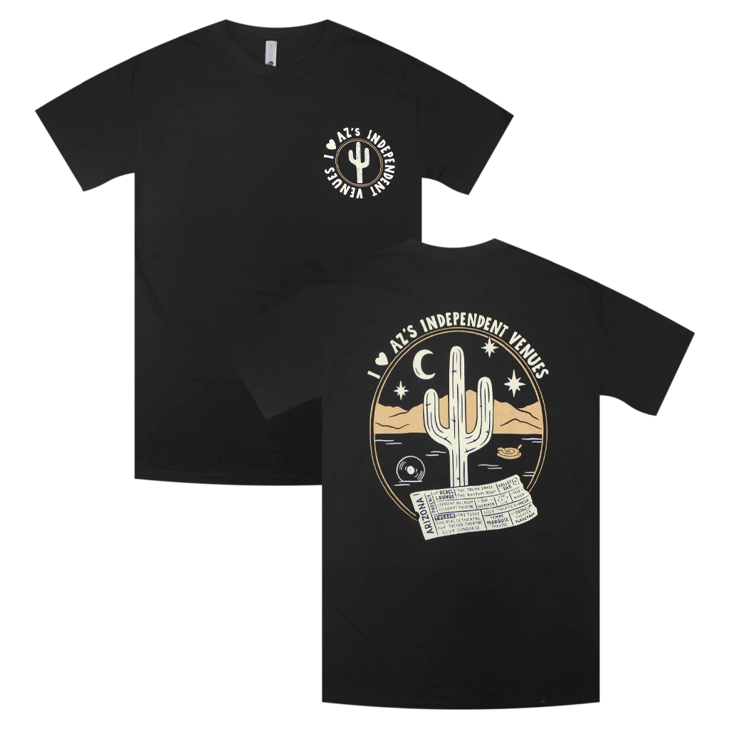 New Merch I Heart AZ's Venues Black T-Shirt 1 New Merch I Heart AZ's Venues Black T-Shirt