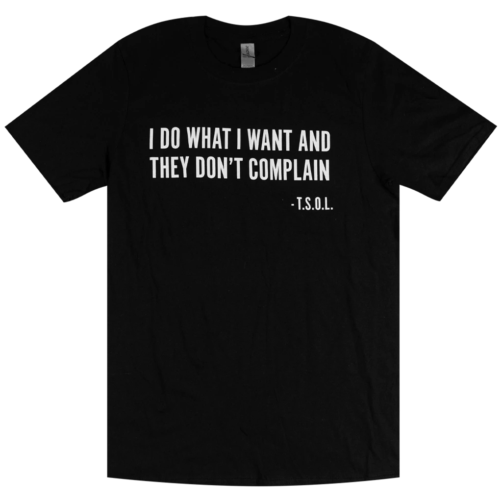 T.S.O.L. Code Blue Lyric T-Shirt New Merch 1 T.S.O.L. Code Blue Lyric T-Shirt New Merch