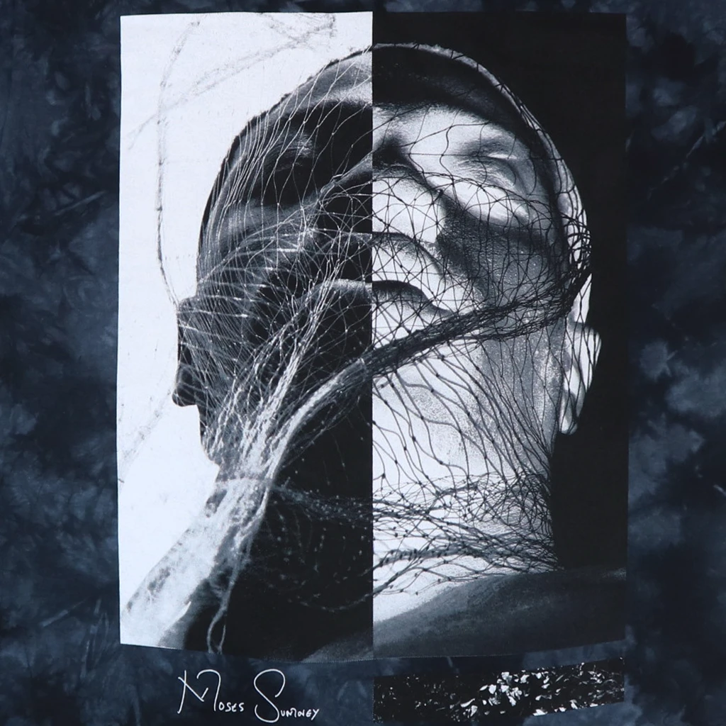 Moses Sumney Inverted Black Crystal Tie Dye T-Shirt New Merch 2 Moses Sumney Inverted Black Crystal Tie Dye T-Shirt New Merch