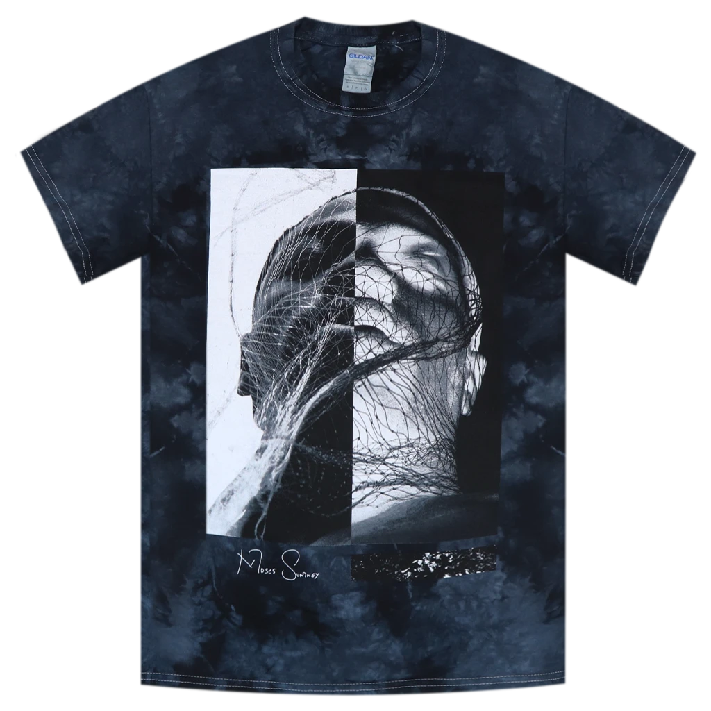 Moses Sumney Inverted Black Crystal Tie Dye T-Shirt New Merch 1 Moses Sumney Inverted Black Crystal Tie Dye T-Shirt New Merch