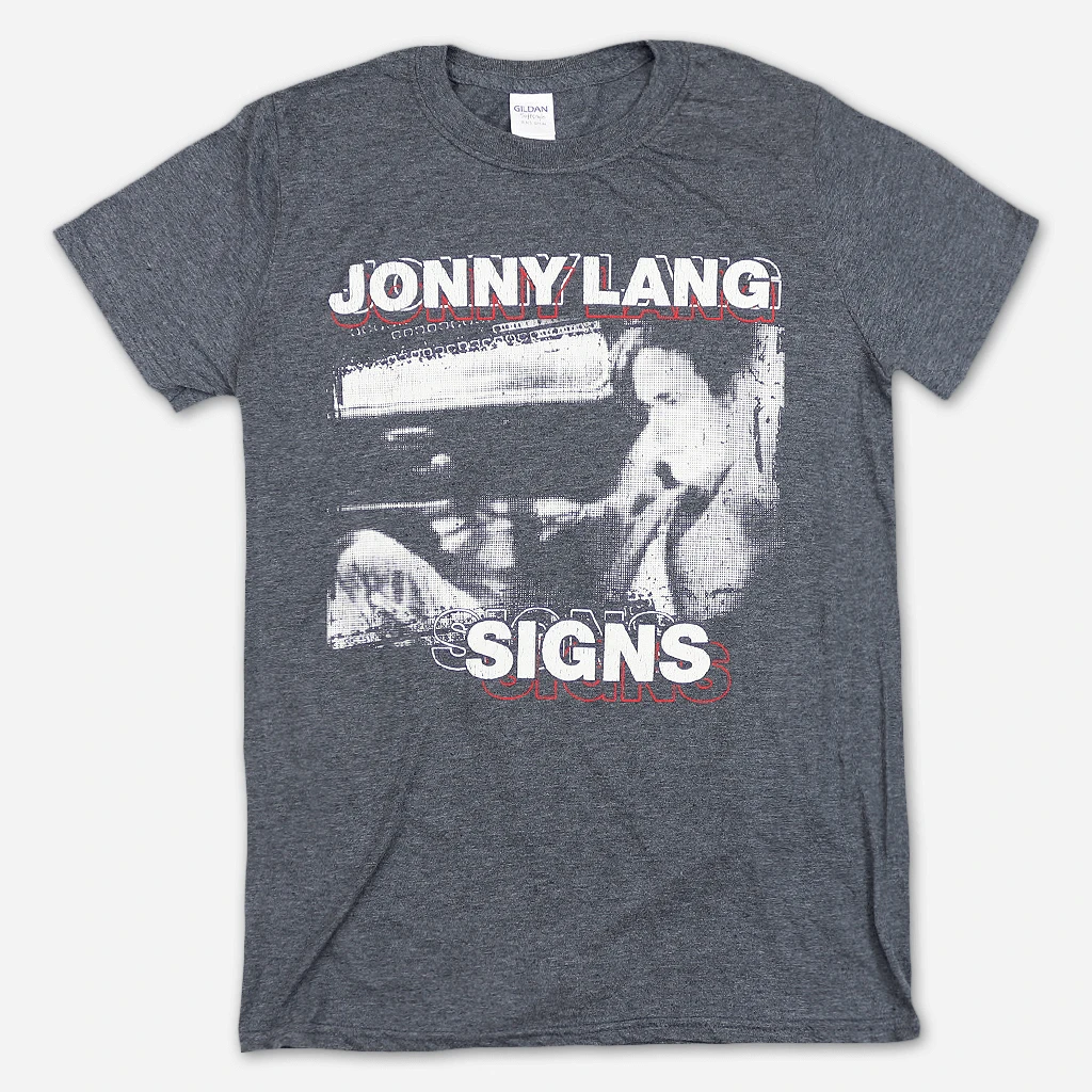 Jonny Lang New Merch Signs 2018 Tour Dark Heather Grey T-Shirt 2 Jonny Lang New Merch Signs 2018 Tour Dark Heather Grey T-Shirt
