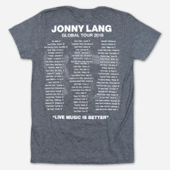 Jonny Lang New Merch Signs 2018 Tour Dark Heather Grey T-Shirt 6 Jonny Lang New Merch Signs 2018 Tour Dark Heather Grey T-Shirt
