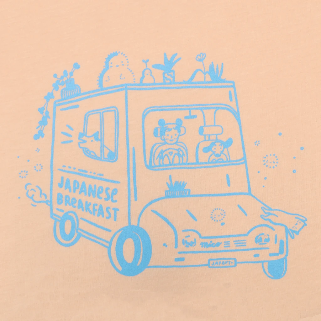 Japanese Breakfast New Merch Food Truck Peach T-Shirt 2 Japanese Breakfast New Merch Food Truck Peach T-Shirt