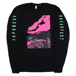 Japanese Breakfast Spaceship Black Long Sleeve T-Shirt