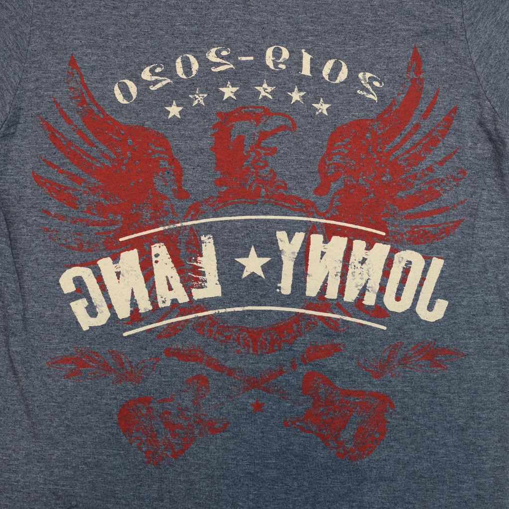 Jonny Lang Eagle 2019-2020 Heather Blue T-Shirt 3 Jonny Lang Eagle 2019-2020 Heather Blue T-Shirt