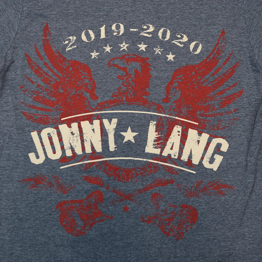 Jonny Lang Eagle 2019-2020 Heather Blue T-Shirt 2 Jonny Lang Eagle 2019-2020 Heather Blue T-Shirt