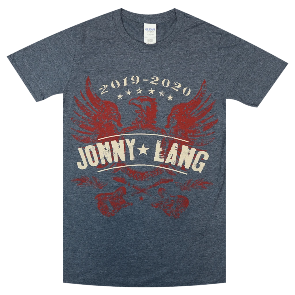 Jonny Lang Eagle 2019-2020 Heather Blue T-Shirt 4 Jonny Lang Eagle 2019-2020 Heather Blue T-Shirt