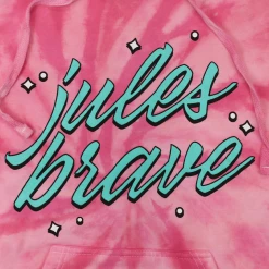 Jules Brave New Merch We Stan Red Tie-Dye Hoodie