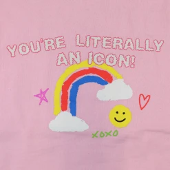 Jules Brave You're Literally An Icon Pink Sweatshirt