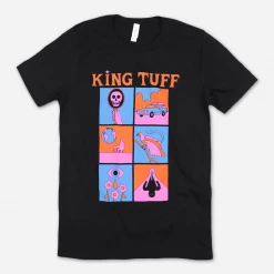 King Tuff Cartoon Black T-Shirt