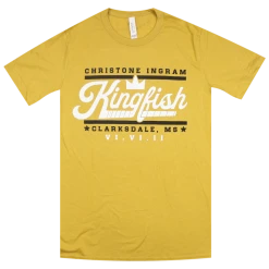 Christone "Kingfish" Ingram New Merch 662 Gold T-Shirt