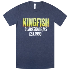 Christone "Kingfish" Ingram Hometown Heather Navy T-Shirt