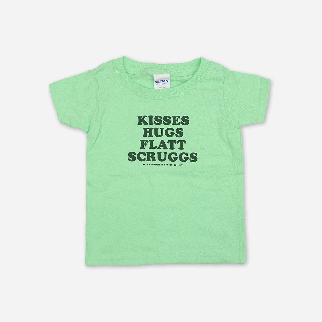 Northwest String Summit New Merch Kisses & Hugs Mint Toddler T-Shirt 1 Northwest String Summit New Merch Kisses & Hugs Mint Toddler T-Shirt