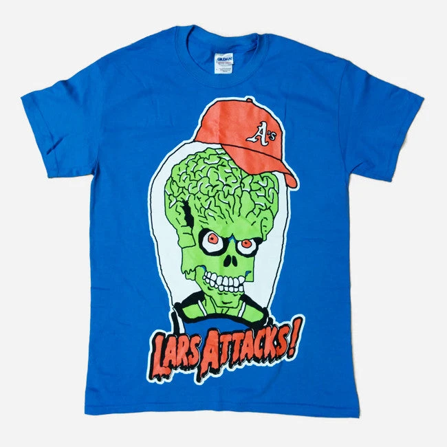 MC Lars "Lars Attacks!" Alien Face Blue T-Shirt 1 MC Lars "Lars Attacks!" Alien Face Blue T-Shirt