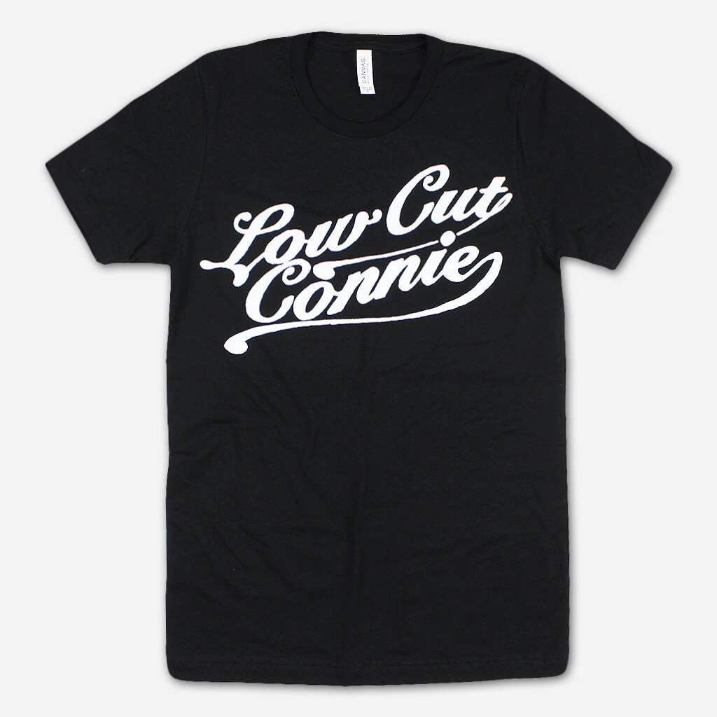 Low Cut Connie LCC Script Black T-Shirt New Merch 1 Low Cut Connie LCC Script Black T-Shirt New Merch