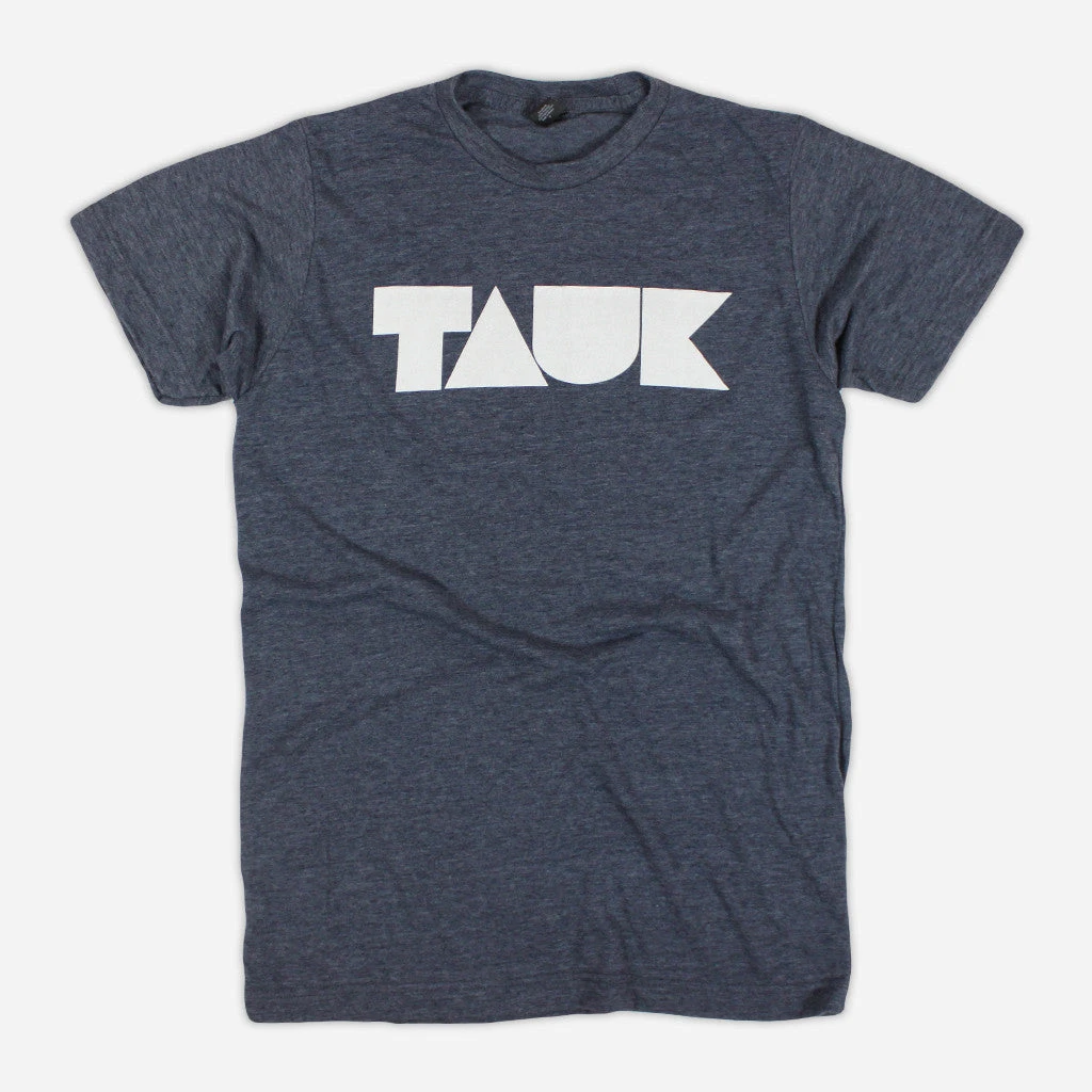 TAUK New Merch Logo Heather Navy Poly-Cotton T-Shirt 1 TAUK New Merch Logo Heather Navy Poly-Cotton T-Shirt