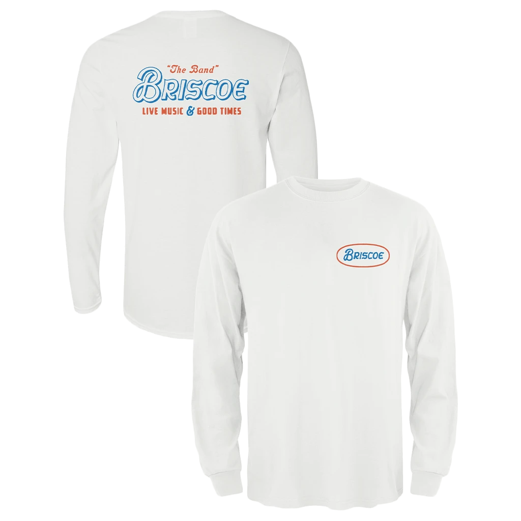 Briscoe Live Music & Good Times Bone White Sweatshirt New Merch 1 Briscoe Live Music & Good Times Bone White Sweatshirt New Merch