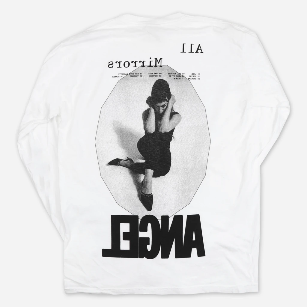 Angel Olsen All Mirrors White Long Sleeve T-Shirt 2 Angel Olsen All Mirrors White Long Sleeve T-Shirt