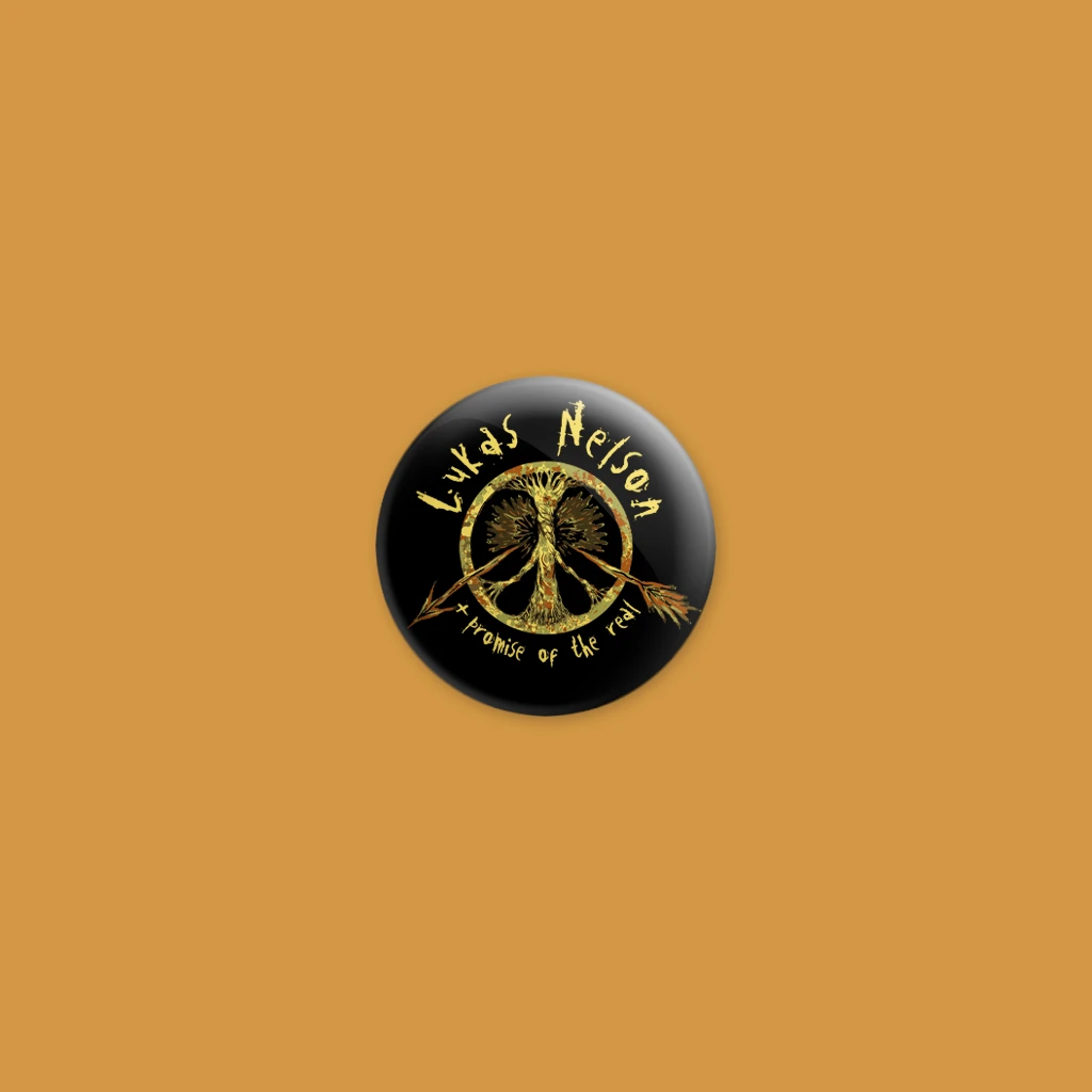Lukas Nelson & Promise Of The Real New Merch Broken Arrow Peace Tree Button 1 Lukas Nelson & Promise Of The Real New Merch Broken Arrow Peace Tree Button