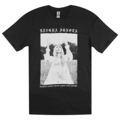 Lingua Ignota New Merch Light Not Shine Black T-Shirt