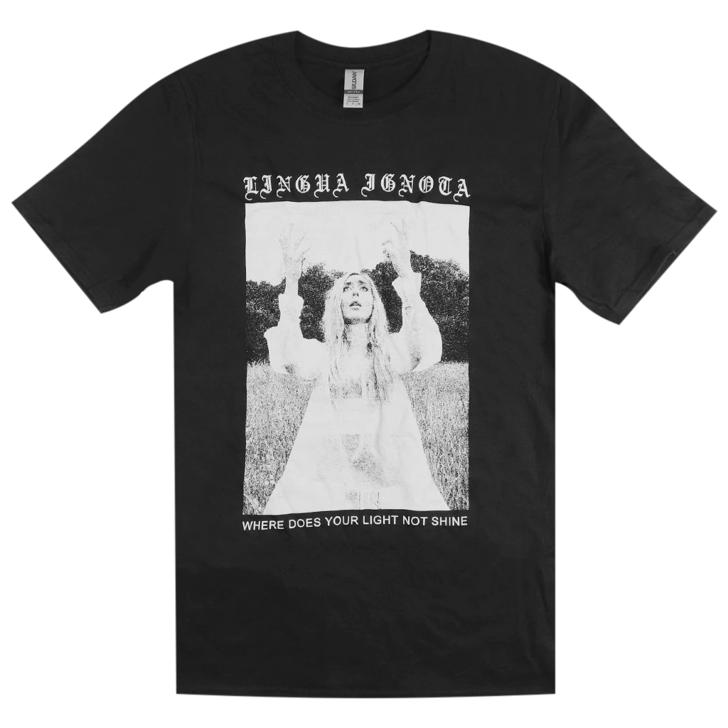 Lingua Ignota New Merch Light Not Shine Black T-Shirt 1 Lingua Ignota New Merch Light Not Shine Black T-Shirt
