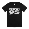 Mega Ran Live 95 Text Vintage Black T-Shirt
