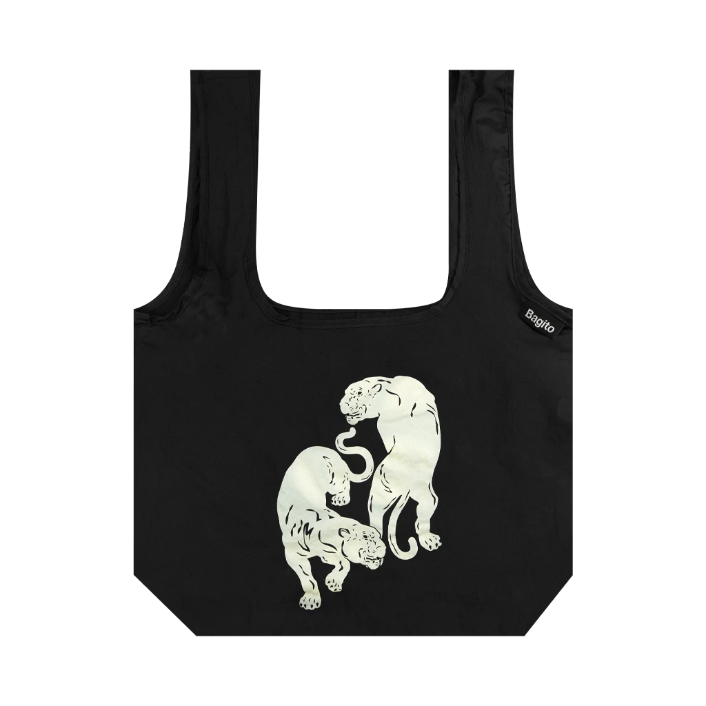 Black Pumas Deluxe Double Pumas Reusable Shopping Bag 5 Black Pumas Deluxe Double Pumas Reusable Shopping Bag
