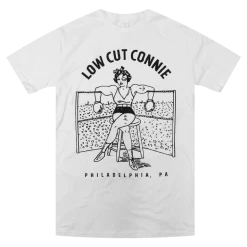 Low Cut Connie Boxing Girl White T-Shirt