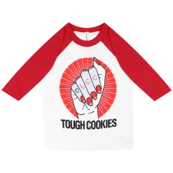 Low Cut Connie New Merch Tough Cookies Toddler's 3/4 Sleeve Baseball T-Shirt