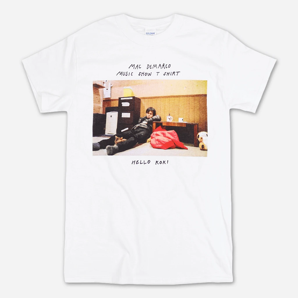 Mac DeMarco Koki White T-Shirt 1 Mac DeMarco Koki White T-Shirt