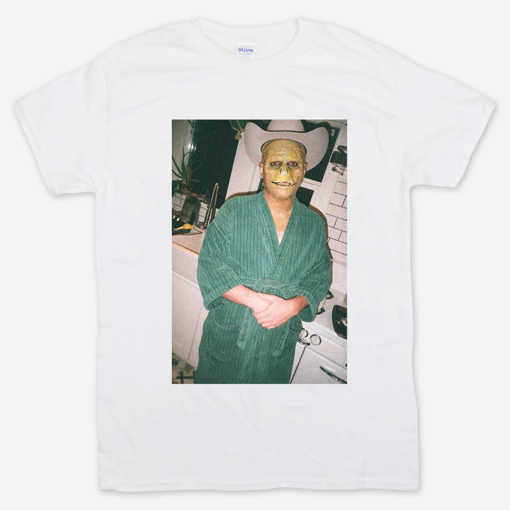 Mac DeMarco Lizard Man Robe White T-Shirt 1 Mac DeMarco Lizard Man Robe White T-Shirt