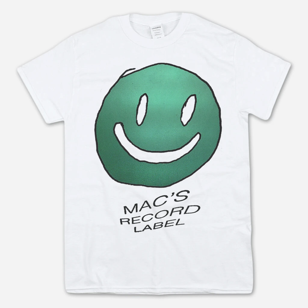 Mac DeMarco Mac's Record Label White T-Shirt New Merch 1 Mac DeMarco Mac's Record Label White T-Shirt New Merch