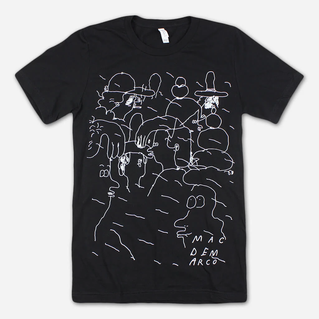 Mac DeMarco People Doodle Black T-Shirt New Merch 1 Mac DeMarco People Doodle Black T-Shirt New Merch