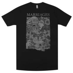 Marriages Faces Black T-Shirt