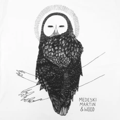 Medeski Martin & Wood New Merch Owl White T-Shirt