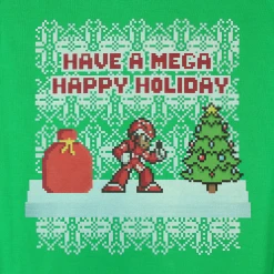 Mega Ran Mega Holiday Green Sweater