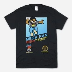 New Merch Mega Ran "NES" Black T-Shirt