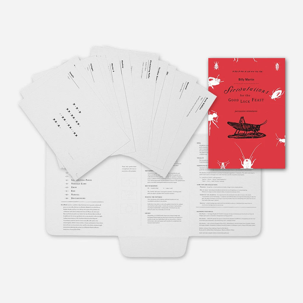 Billy Martin New Merch Stridulations For The Good Luck Feast Book 1 Billy Martin New Merch Stridulations For The Good Luck Feast Book