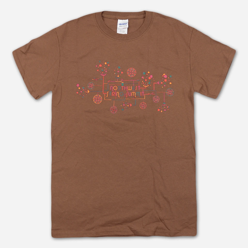 Northwest String Summit Bubble Machine Brown T-Shirt 2 Northwest String Summit Bubble Machine Brown T-Shirt