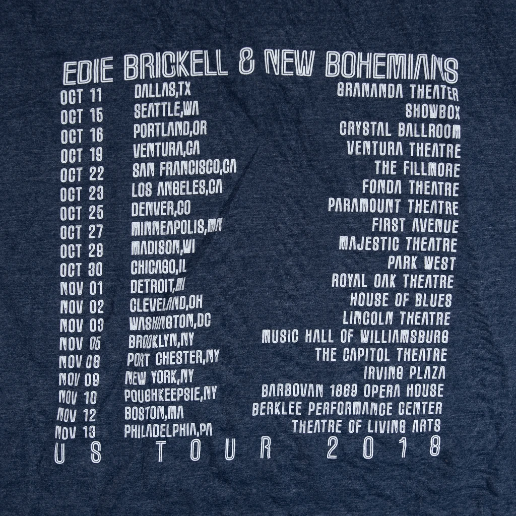 Edie Brickell & New Bohemians Rocket Tour Heather Navy T-Shirt New Merch 5 Edie Brickell & New Bohemians Rocket Tour Heather Navy T-Shirt New Merch