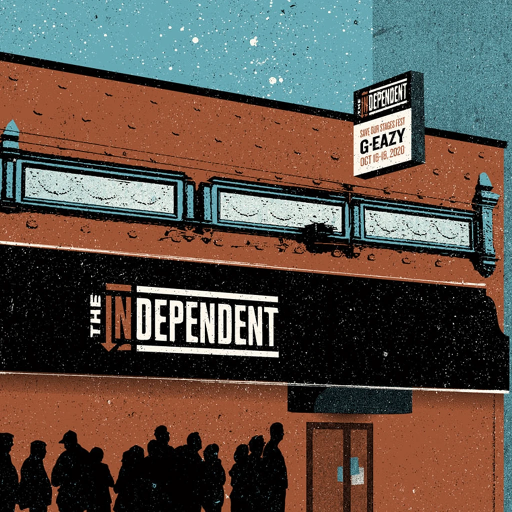 NIVA G-Eazy Live At The Independent - Hand Screen-Printed Poster 2 NIVA G-Eazy Live At The Independent - Hand Screen-Printed Poster