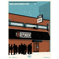 NIVA G-Eazy Live At The Independent - Hand Screen-Printed Poster