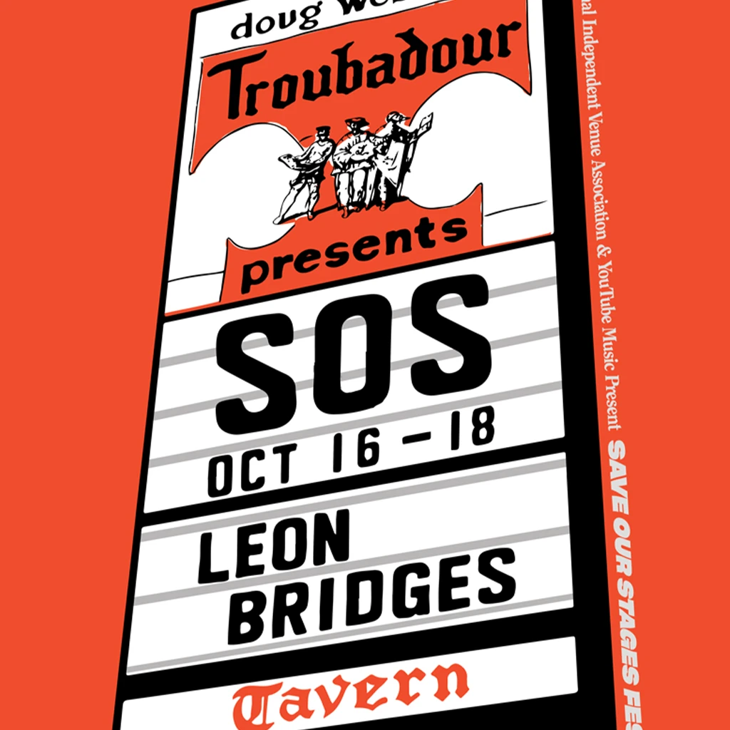 NIVA Leon Bridges Live At Troubadour - Hand Screen-Printed Poster New Merch 2 NIVA Leon Bridges Live At Troubadour - Hand Screen-Printed Poster New Merch
