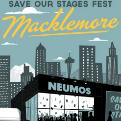 NIVA Macklemore Live At Neumos - Hand Screen-Printed Poster