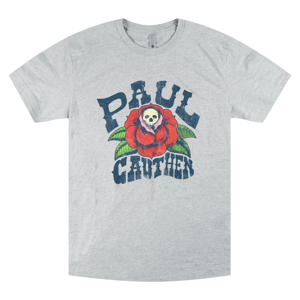 Paul Cauthen Skull & Rose T-Shirt 1 Paul Cauthen Skull & Rose T-Shirt
