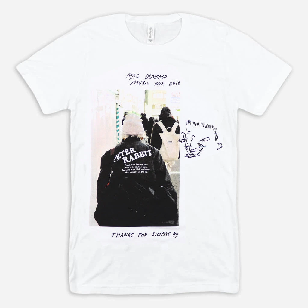 Mac DeMarco Peter Rabbit White T-Shirt 1 Mac DeMarco Peter Rabbit White T-Shirt