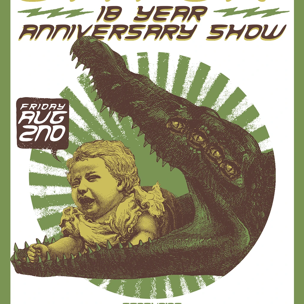 President Gator 18 Year Anniversary Show Poster New Merch 2 President Gator 18 Year Anniversary Show Poster New Merch