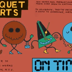 Parquet Courts New Merch On Time Poster