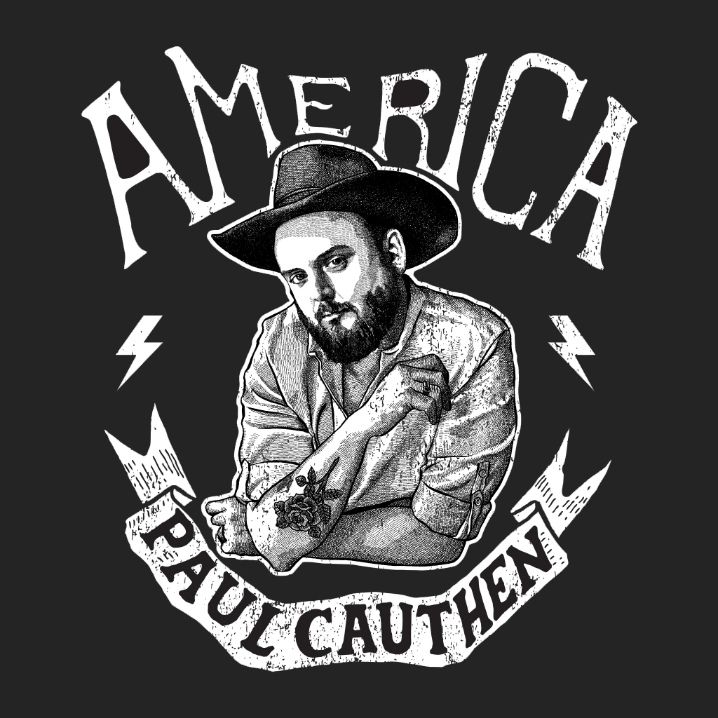 Paul Cauthen America Black T-Shirt New Merch 2 Paul Cauthen America Black T-Shirt New Merch