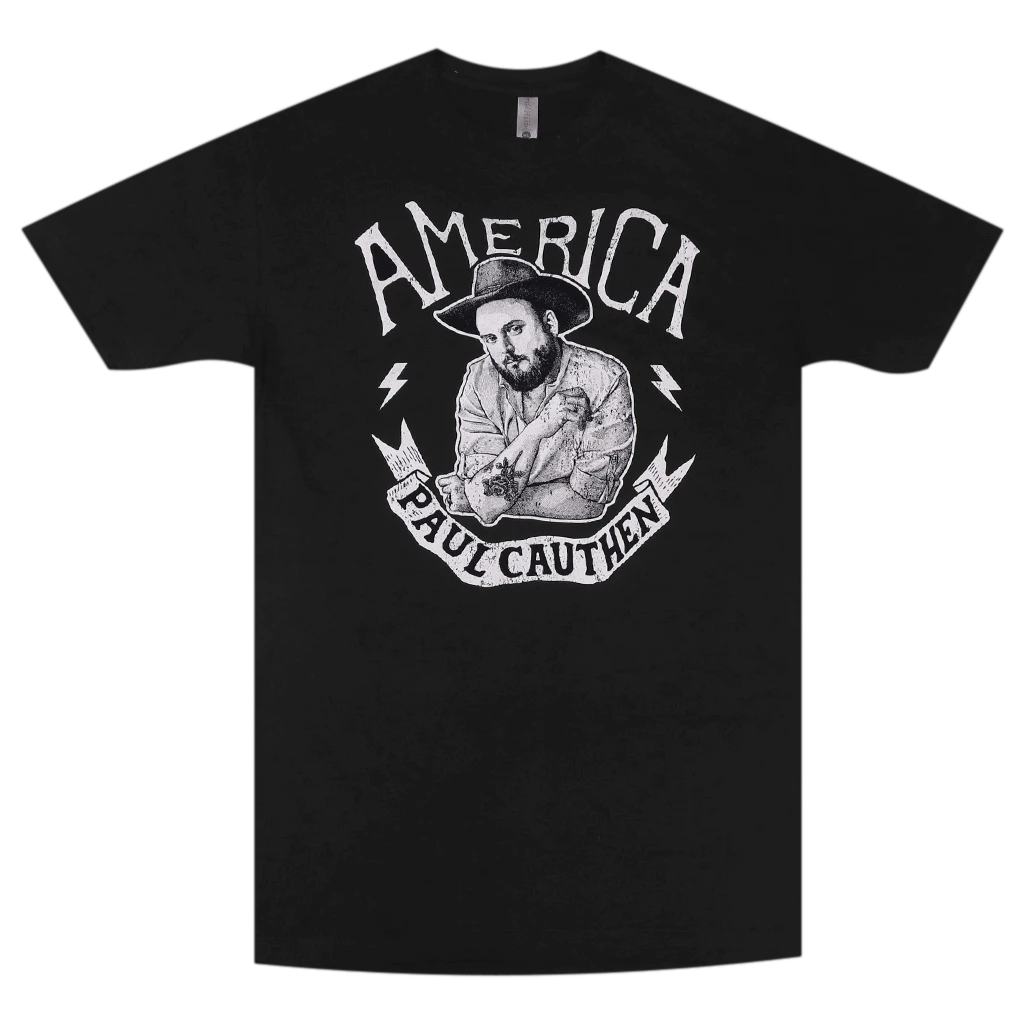 Paul Cauthen America Black T-Shirt New Merch 1 Paul Cauthen America Black T-Shirt New Merch